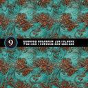 Western Turquoise and Leather Collection Vinyl collection- 12x12 vinyl sheets-20 designs available