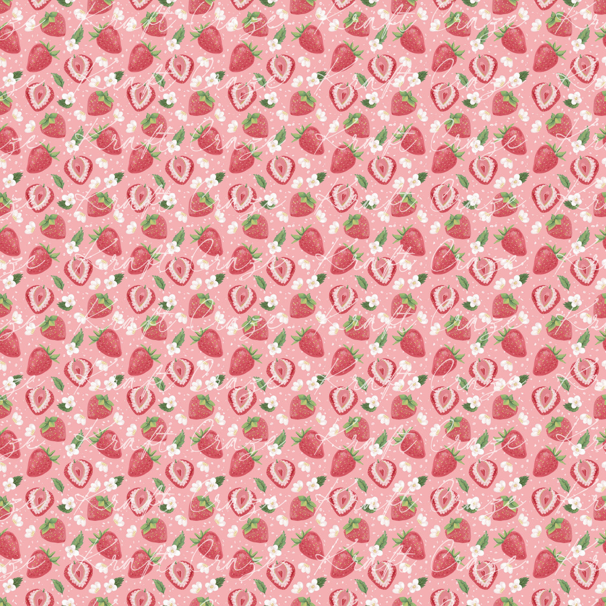 Strawberry Summer Collection 12x12 Vinyl Sheets- 11 Designs Available