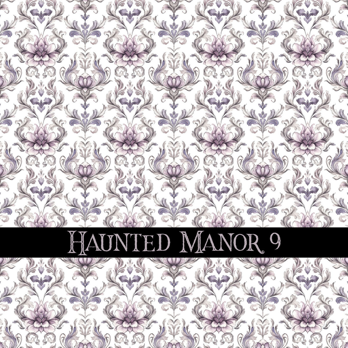 Haunted Manor Vinyl collection- 12x12 vinyl sheets-16 designs available