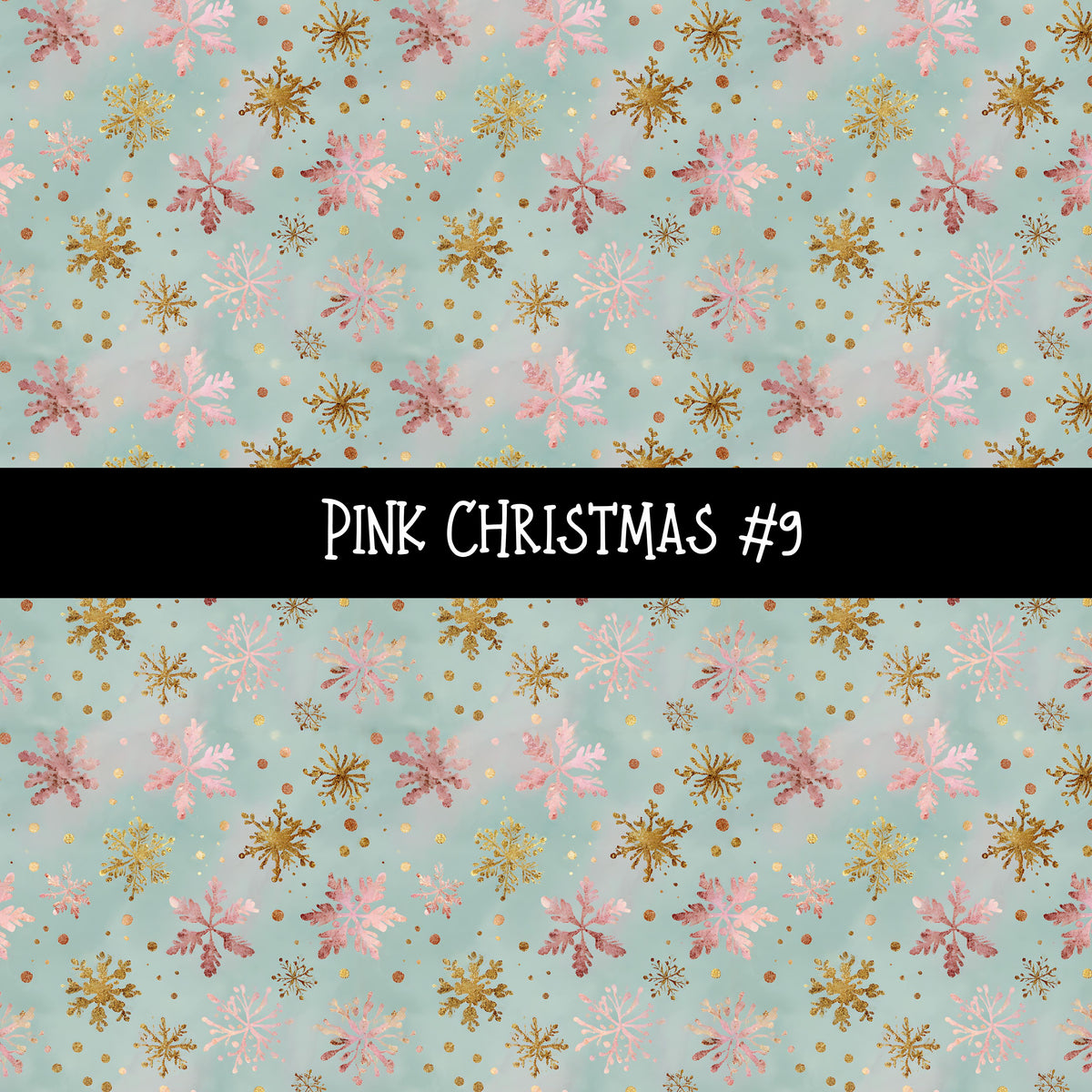 Pink Christmas Collection vinyl sheets 12 Patterns to choose from