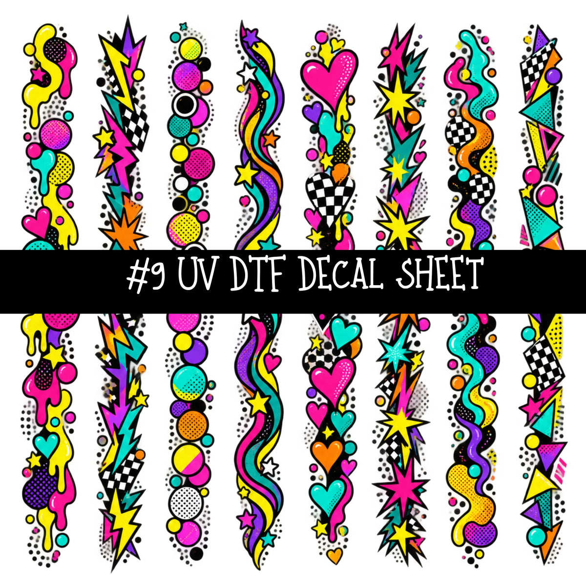 Popart Girls UV DTF Decal sheets 14 Designs available