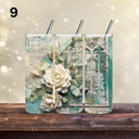 Vintage Teal Floral Wraps - 13 Designs