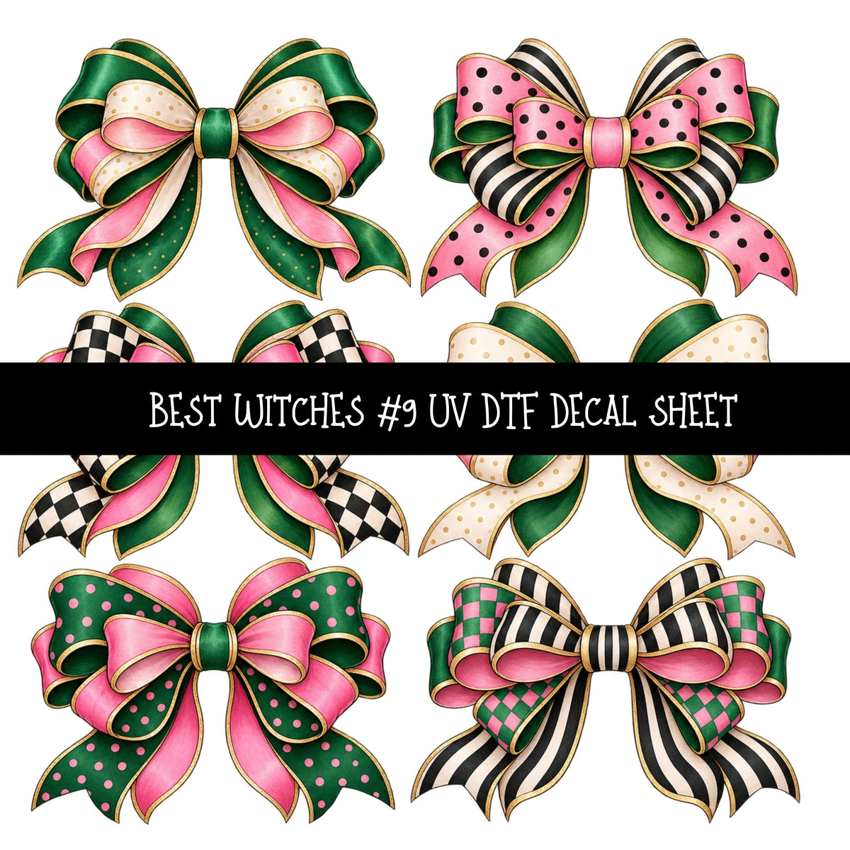 Best Witches UV DTF Decal sheets 11 Designs available