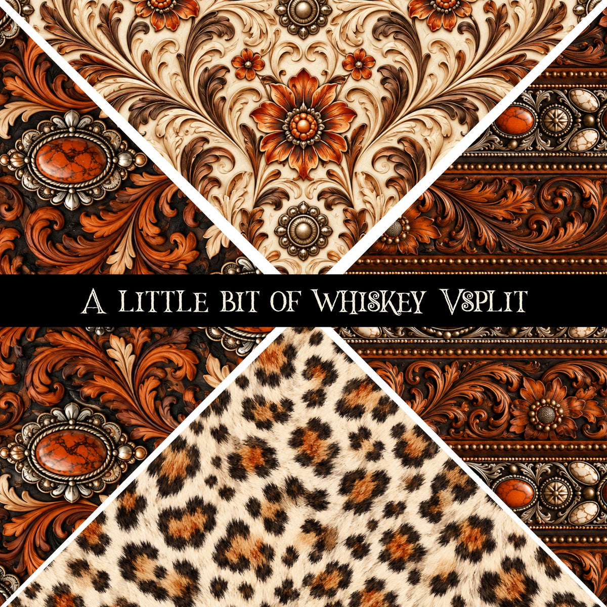 A little bit of whiskey precut Vsplit 12x12 vinyl sheet