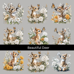 Beautiful Deer UV DTF Decal sheets