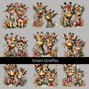 Smart Giraffes UV DTF Decal sheets