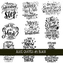 Alice Quotes #2 UV DTF Decal sheets 5 Color Options  available