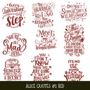 Alice Quotes #2 UV DTF Decal sheets 5 Color Options  available