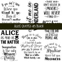 Alice Quotes #3 UV DTF Decal sheets 5 Color Options  available