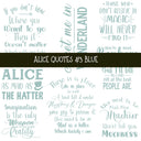 Alice Quotes #3 UV DTF Decal sheets 5 Color Options  available