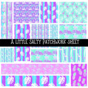 A little Salty Patchwork precut vinyl sheet available in 12x12 or 6x6 sizes