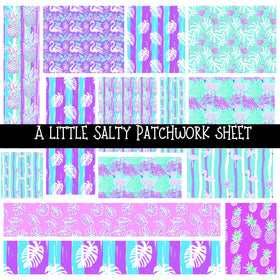 A little Salty Patchwork precut vinyl sheet available in 12x12 or 6x6 sizes