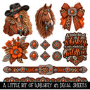 A little bit of whiskey Torn Pages UV DTF Decal sheets 5 Designs available
