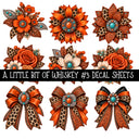 A little bit of whiskey Torn Pages UV DTF Decal sheets 5 Designs available