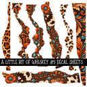 A little bit of whiskey Torn Pages UV DTF Decal sheets 5 Designs available