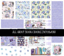 All about Books Doodle Patchwork  Set