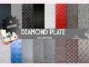 Diamond Plate Collection Vinyl collection- 12x12 vinyl sheets-16 designs available