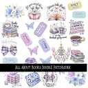 All about Books Doodle Patchwork  Set