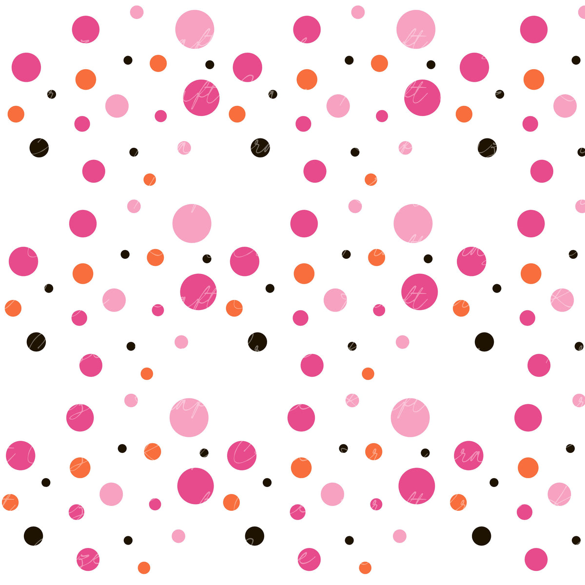 All the Polka Dots UV DTF Decal accent Sheet 10x10 3 Color options