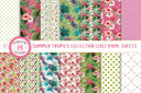 Summer Tropics Vinyl Collection- 12x12 sheets- 14 designs available