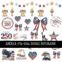 America 1776-2026 Doodle Patchwork Set