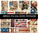 America 1776-2026 Doodle Patchwork Set