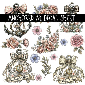 Anchored UV DTF Decal sheets 3 designs available