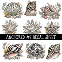 Anchored UV DTF Decal sheets 3 designs available