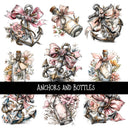 Anchors and Bottles UV Decal sheet