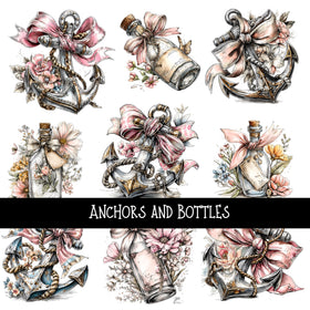 Anchors and Bottles UV Decal sheet