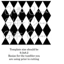 Argyle 20oz Straight Template SVG