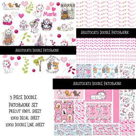 Aristocats Doodle Patchwork Set