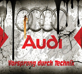 Audi 20oz Skinny Adhesive Vinyl Wrap
