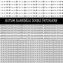 Autism Awareness Doodle Patchwork Set