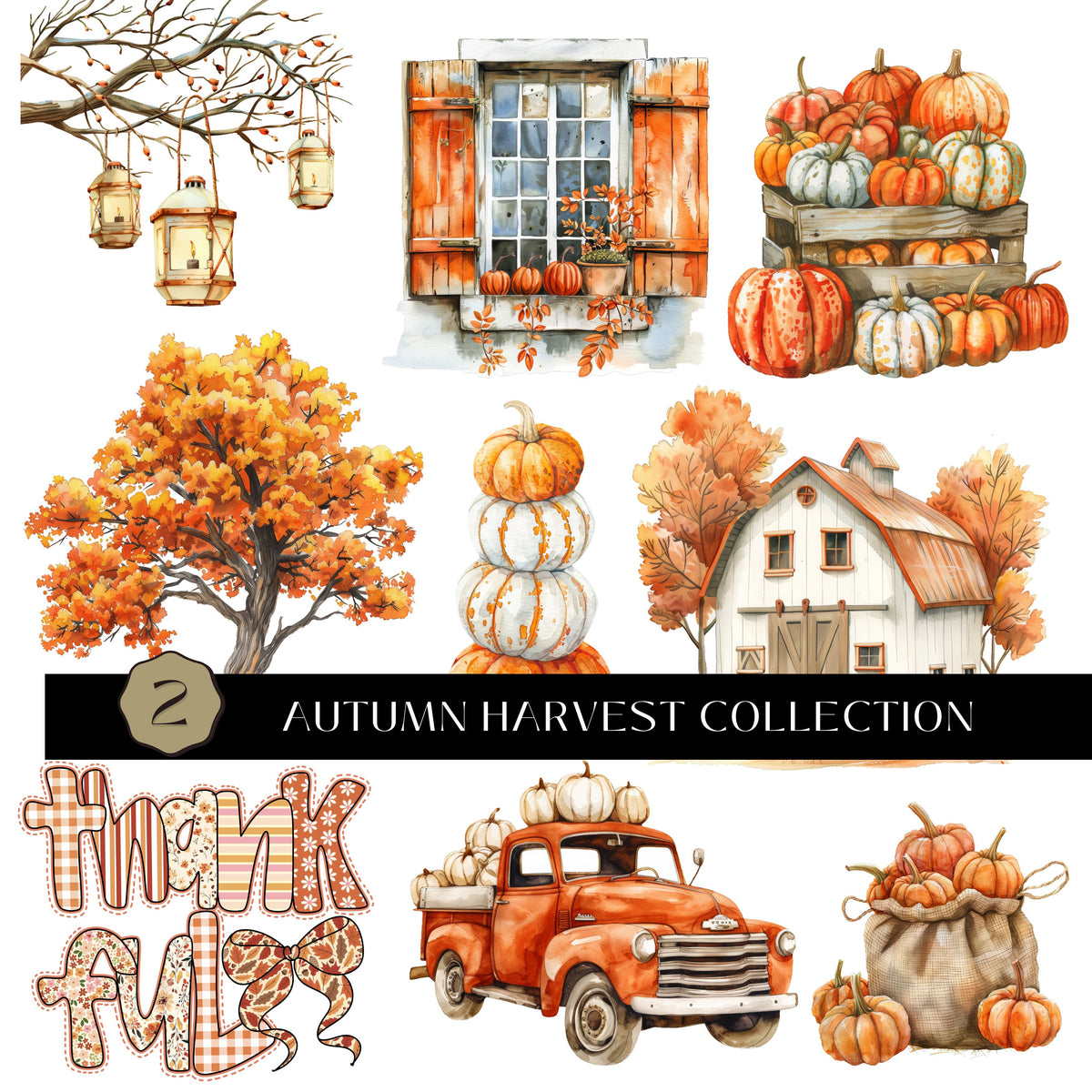 Autumn Harvest Collection UV DTF Decal Sheets- 3 Designs