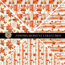 Autumn Harvest precut Vsplit 12x12 vinyl sheet 2 Designs