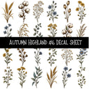 Autumn Highland UV DTF Decal sheets 10 Designs available