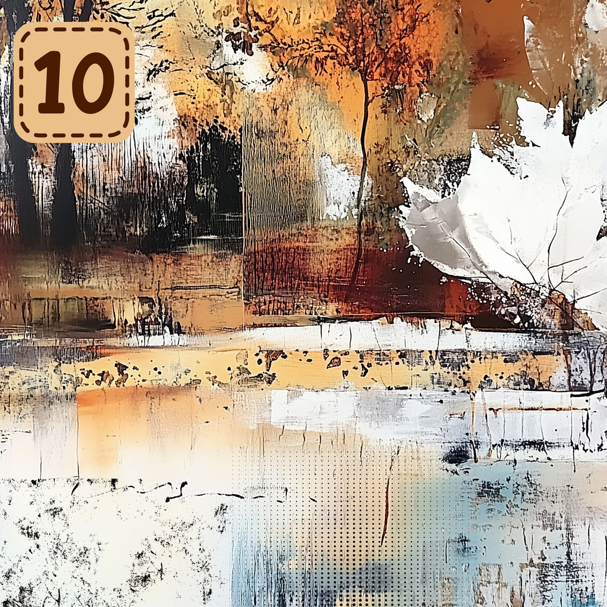 Autumn Mixed Media collection- 2 sizes vinyl sheets-18 designs available