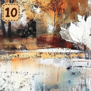 Autumn Mixed Media collection- 2 sizes vinyl sheets-18 designs available