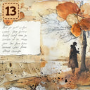 Autumn Mixed Media collection- 2 sizes vinyl sheets-18 designs available