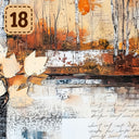Autumn Mixed Media collection- 2 sizes vinyl sheets-18 designs available