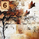 Autumn Mixed Media collection- 2 sizes vinyl sheets-18 designs available