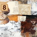 Autumn Mixed Media collection- 2 sizes vinyl sheets-18 designs available