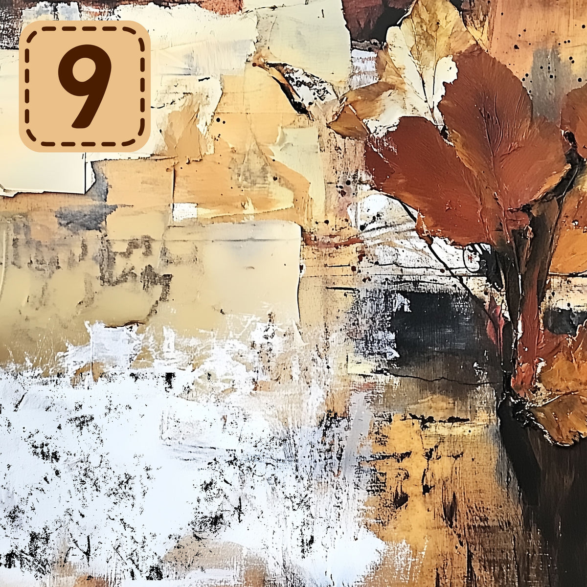 Autumn Mixed Media collection- 2 sizes vinyl sheets-18 designs available
