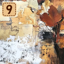 Autumn Mixed Media collection- 2 sizes vinyl sheets-18 designs available