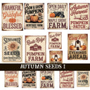 Autumn Seeds UV DTF Decal Sheets 2 Designs