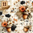 Autumn Heirloom collection- 2 sizes vinyl sheets-20 designs available