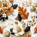 Autumn Heirloom collection- 2 sizes vinyl sheets-20 designs available