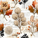Autumn Heirloom collection- 2 sizes vinyl sheets-20 designs available