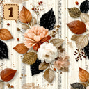 Autumn Heirloom collection- 2 sizes vinyl sheets-20 designs available